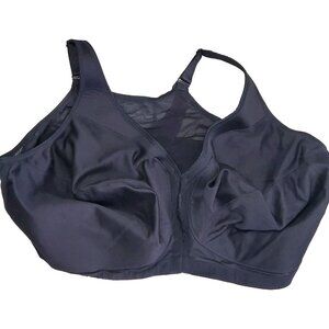 Glamorise Full Figure Black Wireless Magic Lift Bra 54 I RN 15564